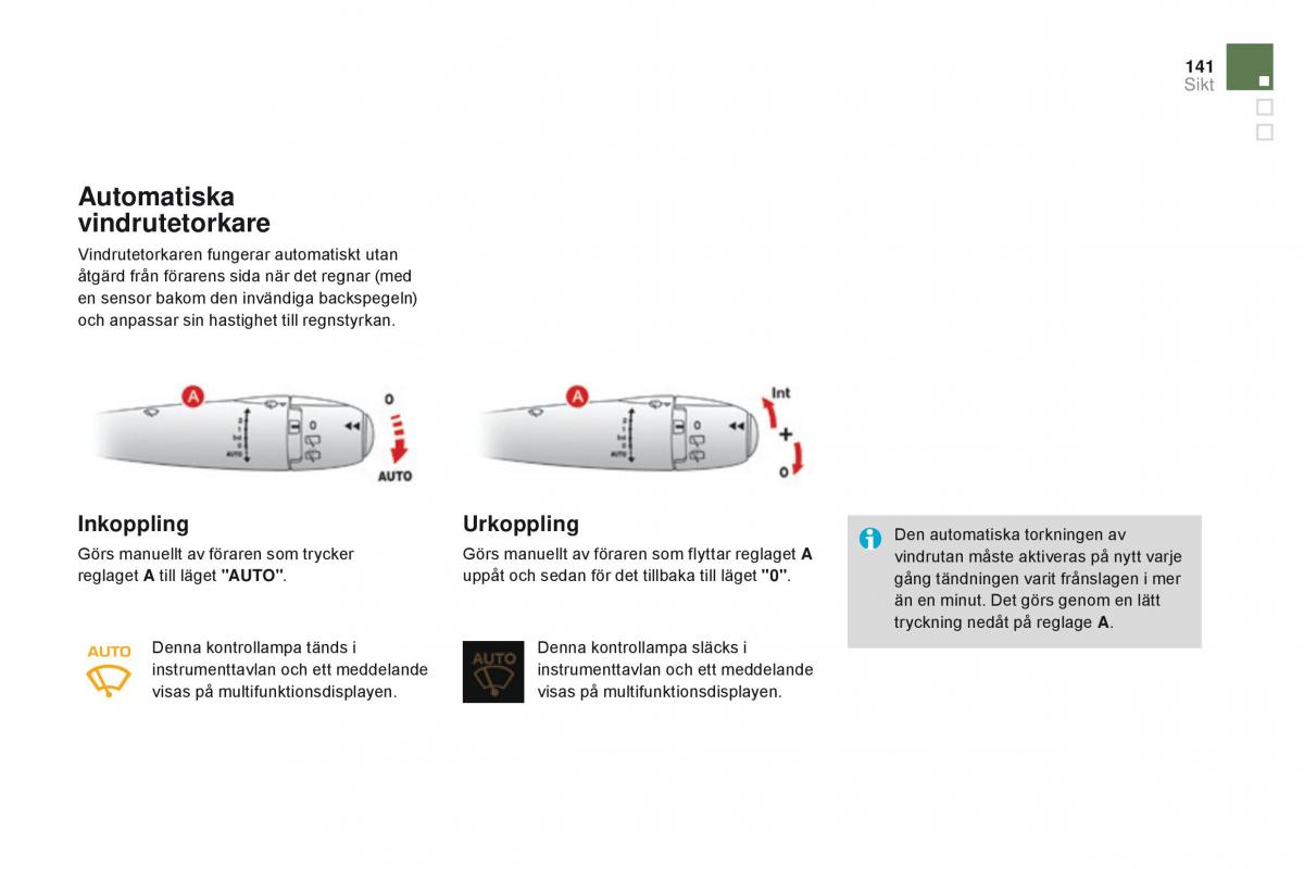 Citroen DS3 instruktionsbok / page 143