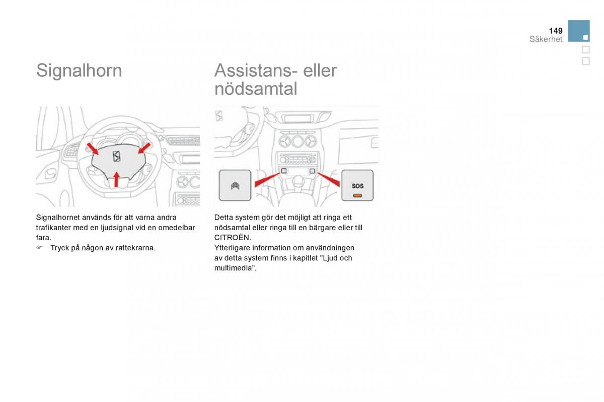 Citroen DS3 instruktionsbok / page 151