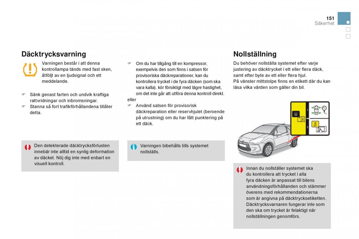 Citroen DS3 instruktionsbok / page 153