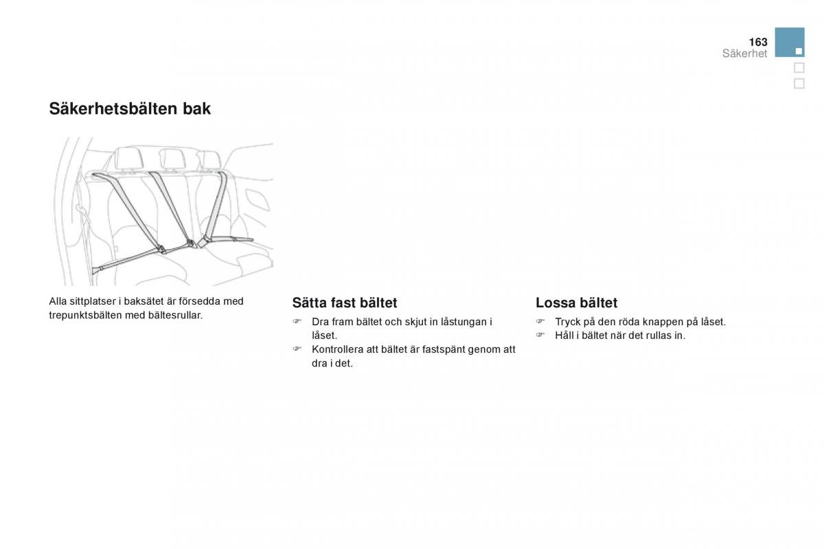 Citroen DS3 instruktionsbok / page 165