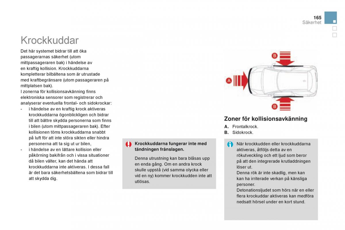 Citroen DS3 instruktionsbok / page 167