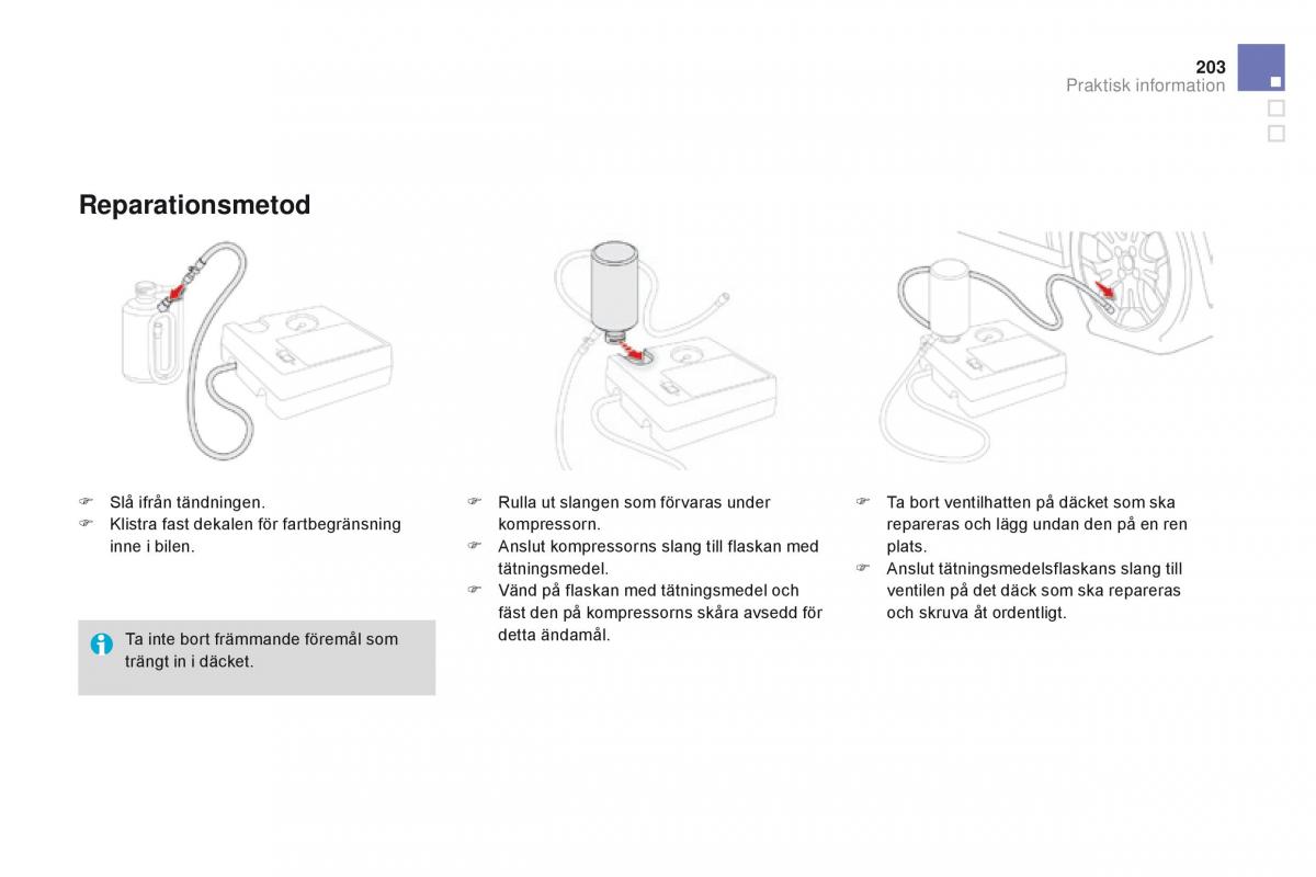 Citroen DS3 instruktionsbok / page 205