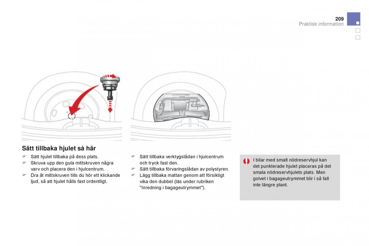 Citroen DS3 instruktionsbok / page 211