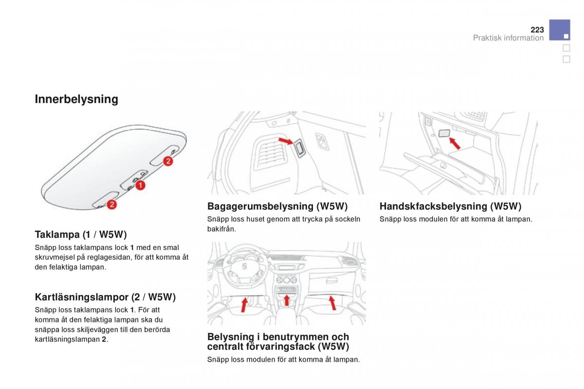 Citroen DS3 instruktionsbok / page 225