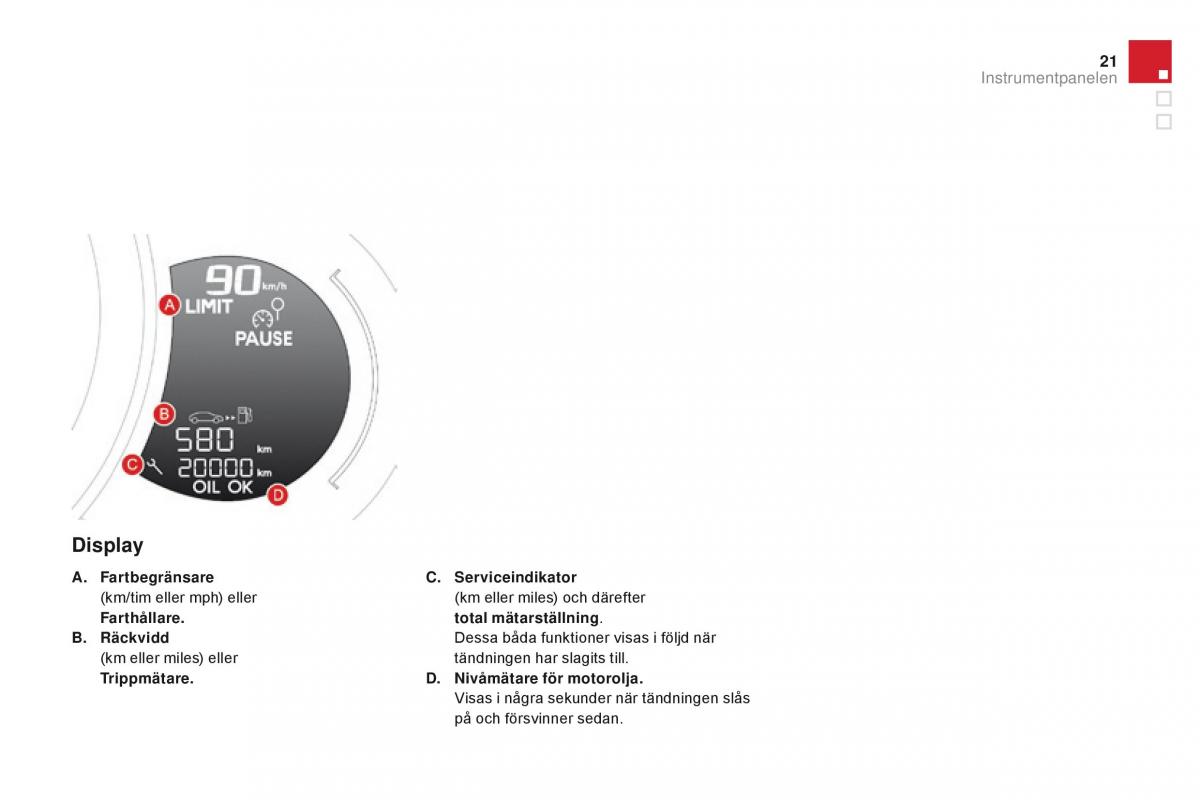 Citroen DS3 instruktionsbok / page 23