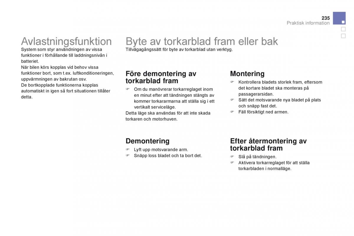 Citroen DS3 instruktionsbok / page 237