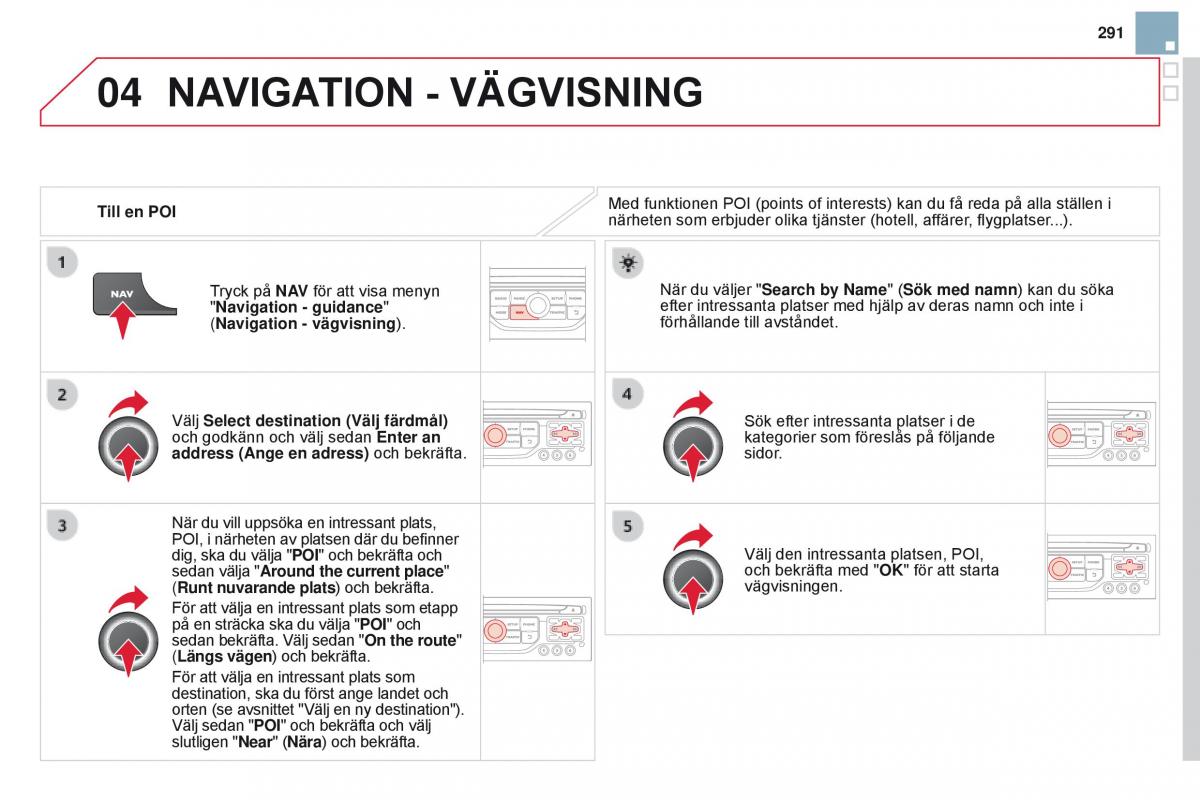 Citroen DS3 instruktionsbok / page 293