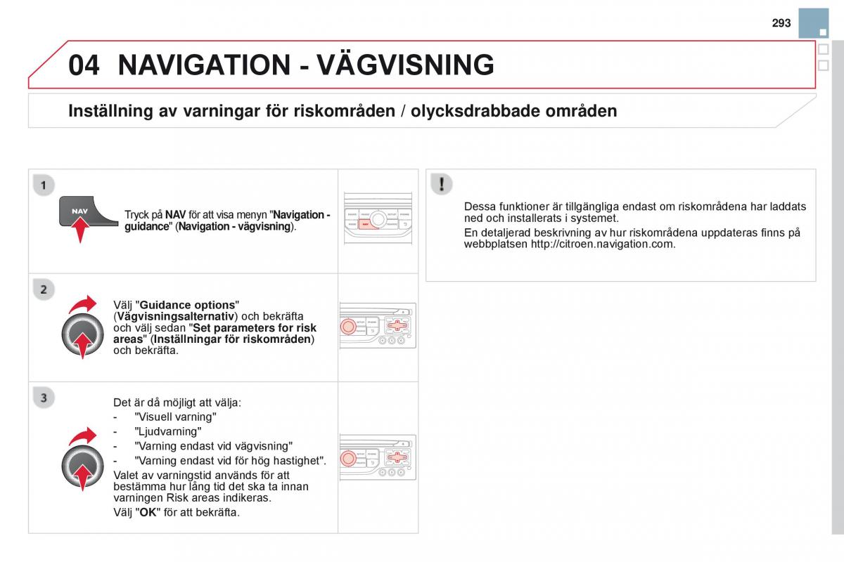 Citroen DS3 instruktionsbok / page 295