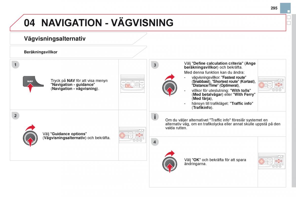 Citroen DS3 instruktionsbok / page 297