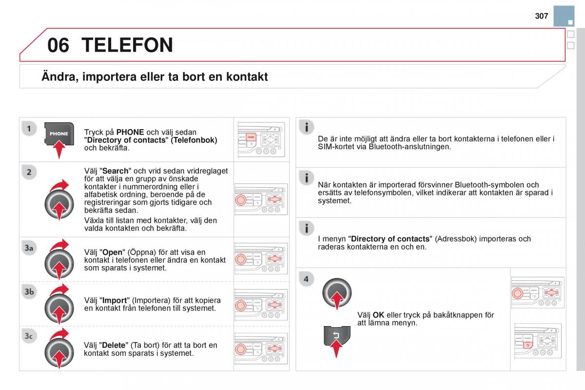 Citroen DS3 instruktionsbok / page 309