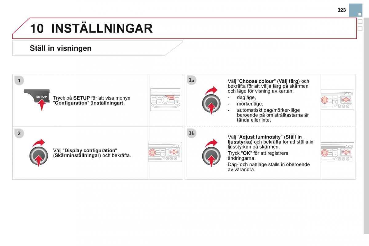 Citroen DS3 instruktionsbok / page 325