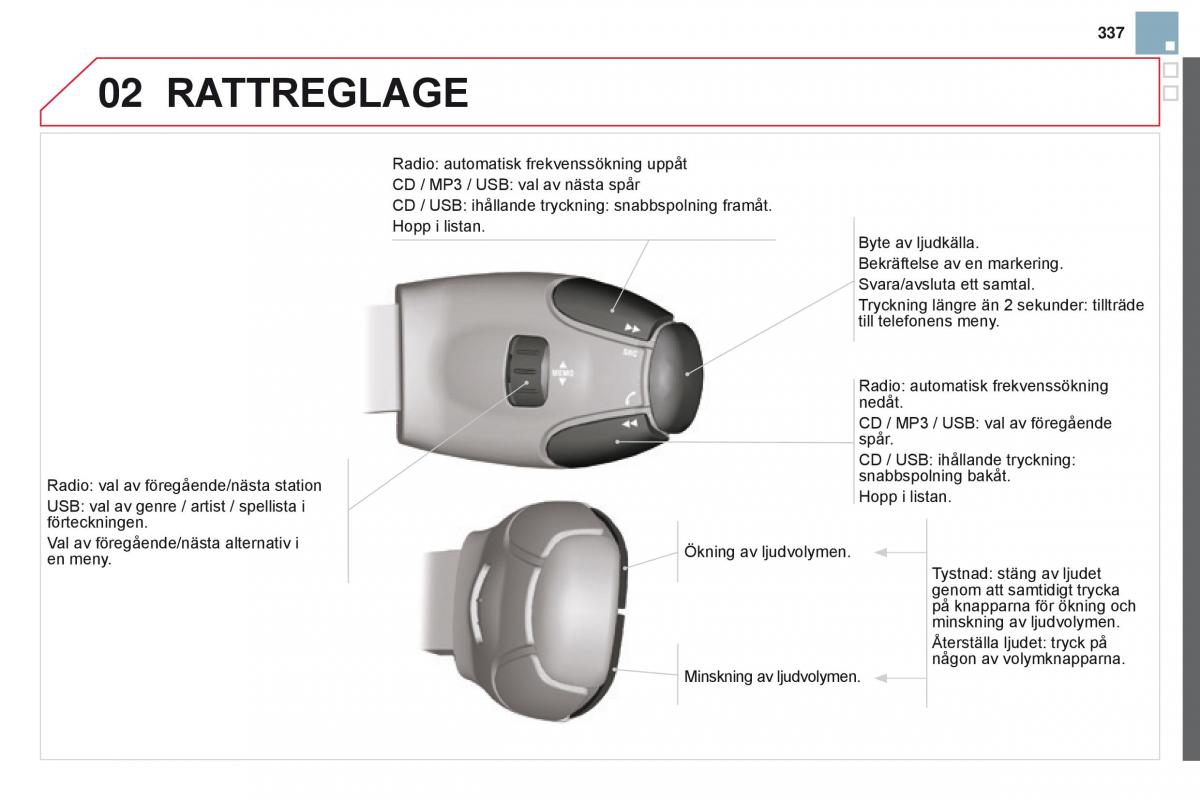 Citroen DS3 instruktionsbok / page 339