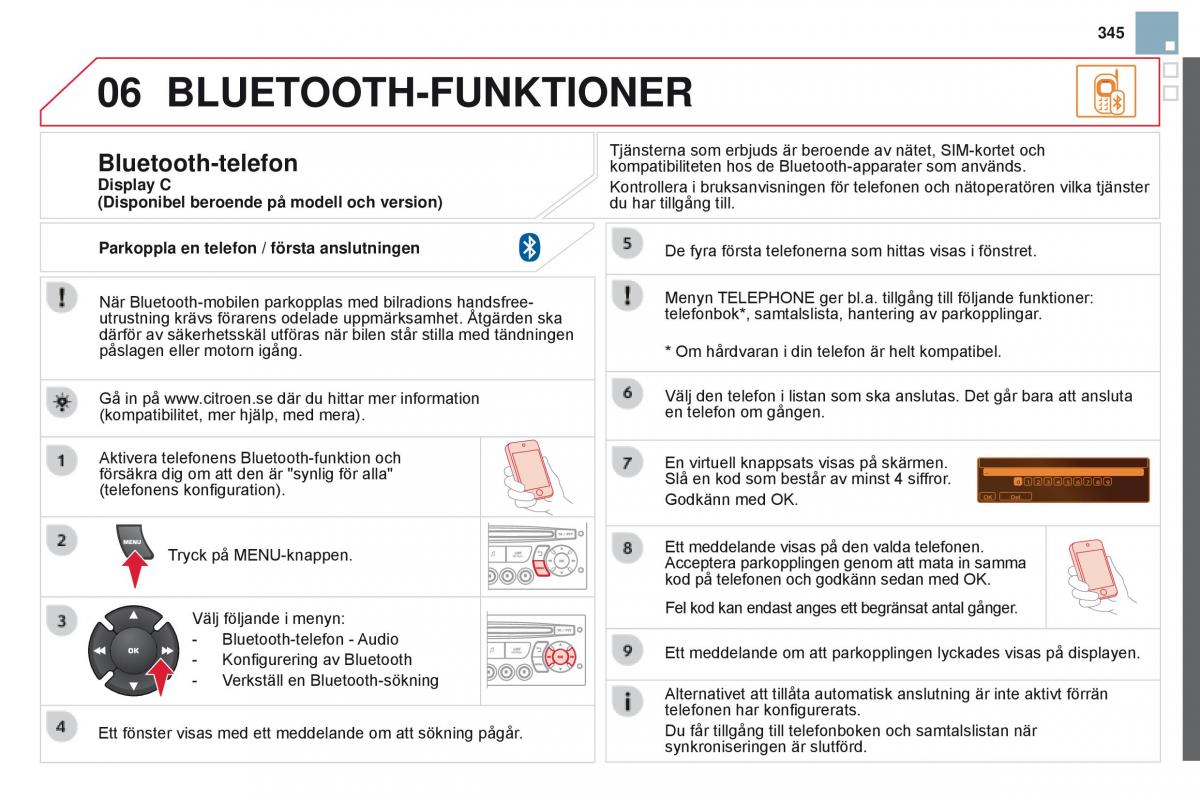 Citroen DS3 instruktionsbok / page 347