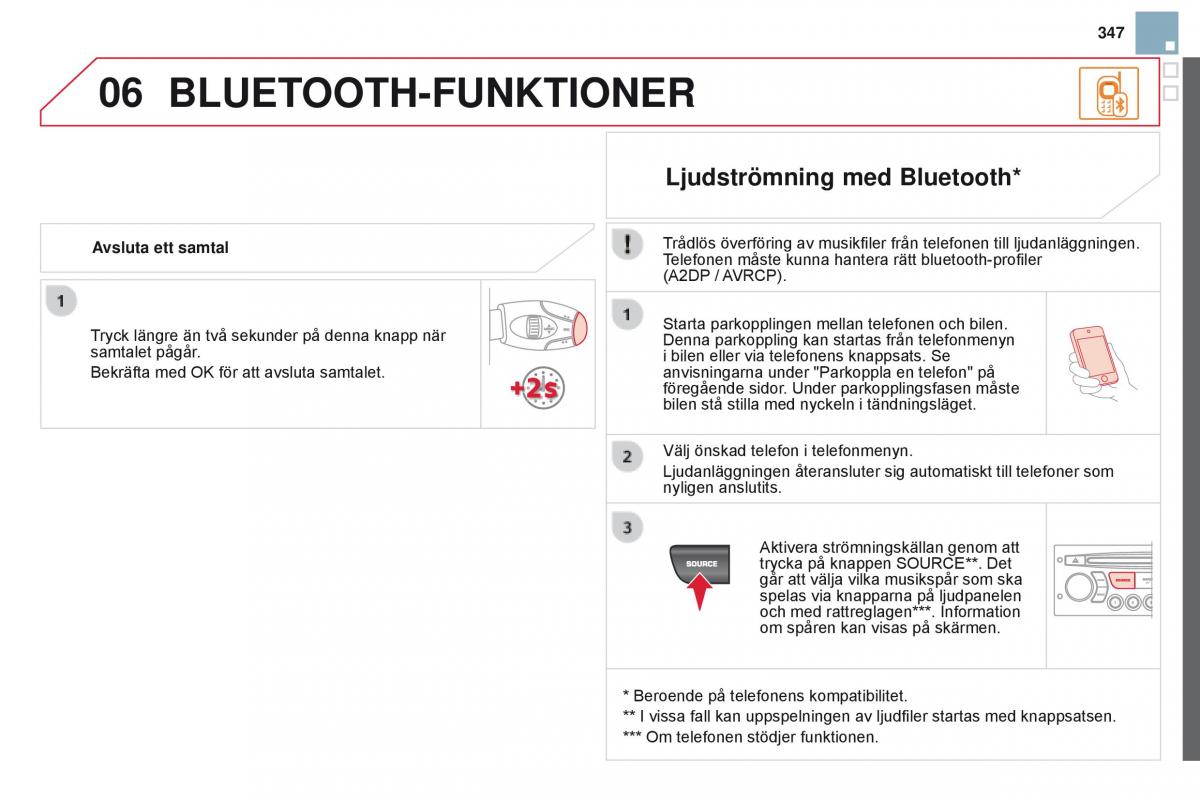 Citroen DS3 instruktionsbok / page 349