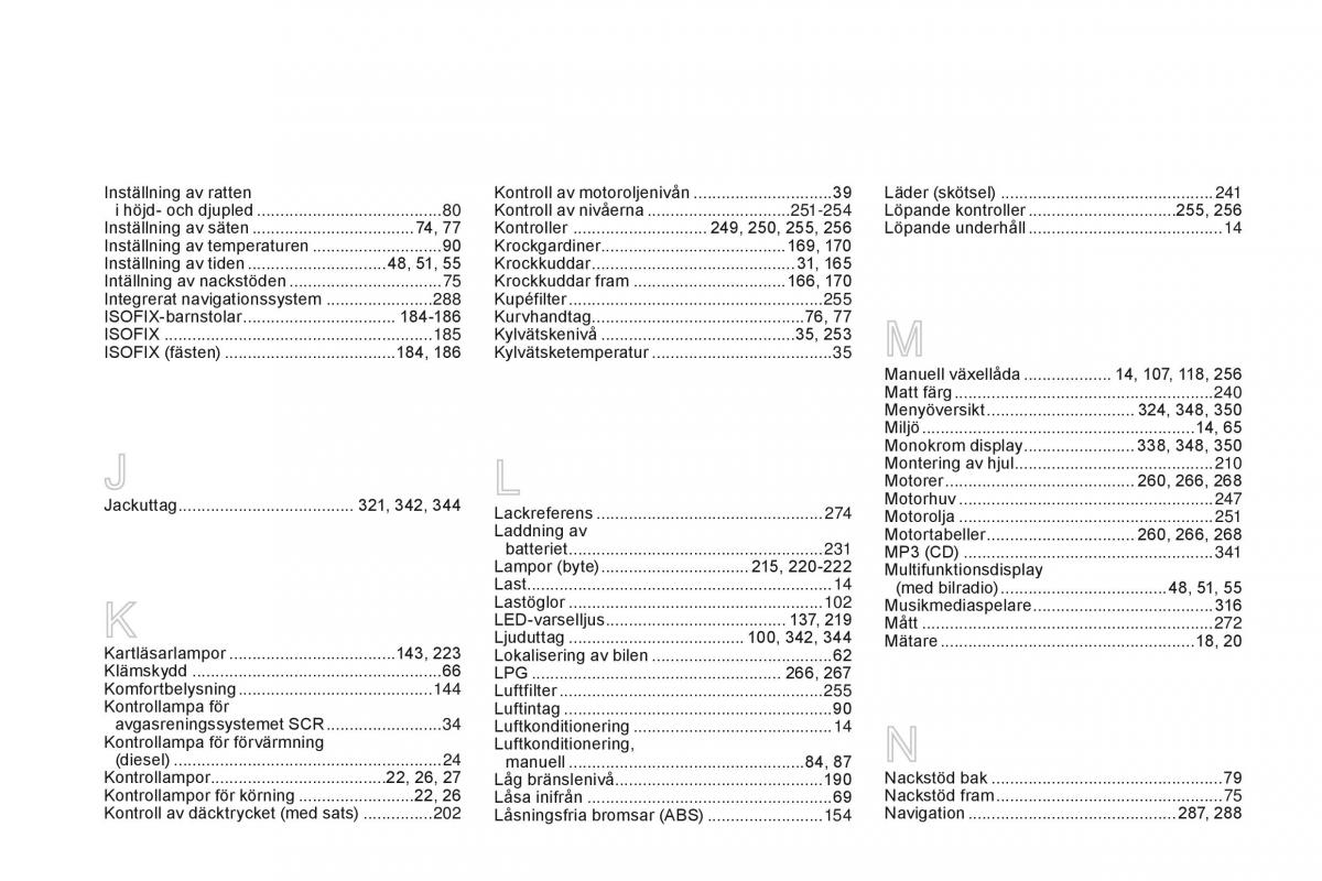 Citroen DS3 instruktionsbok / page 366