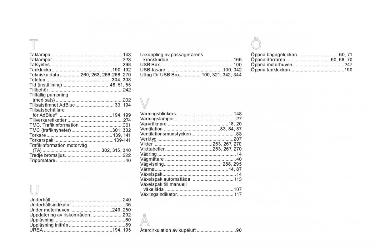 Citroen DS3 instruktionsbok / page 368