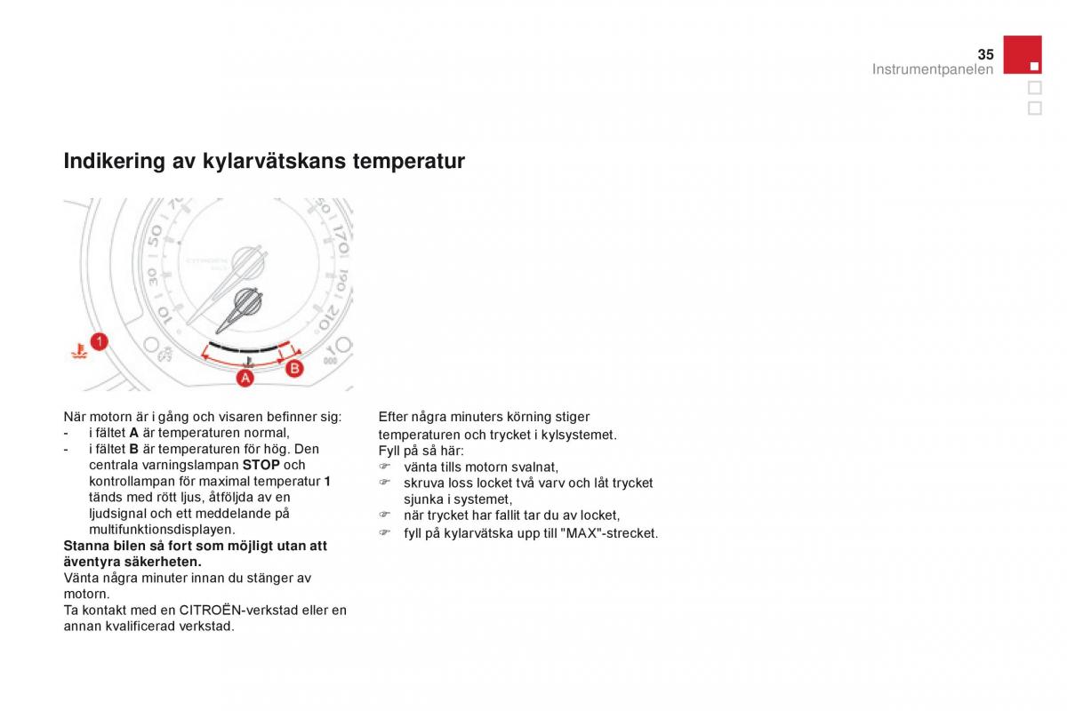 Citroen DS3 instruktionsbok / page 37