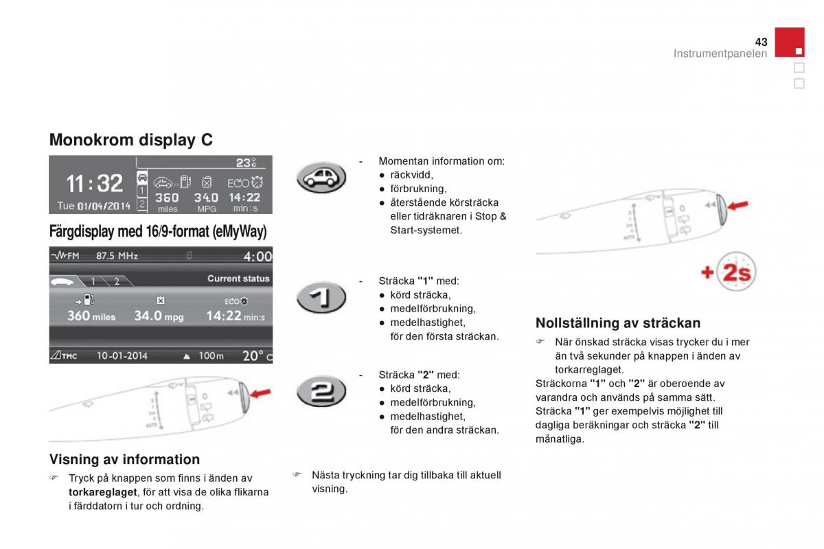 Citroen DS3 instruktionsbok / page 45