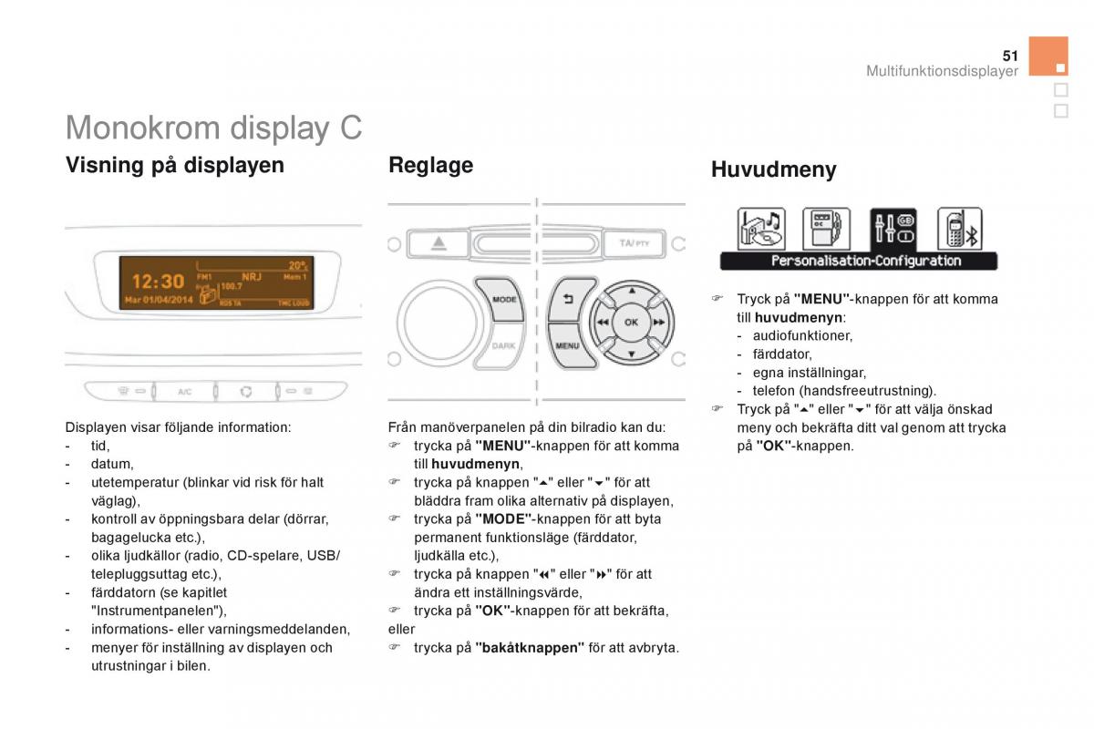 Citroen DS3 instruktionsbok / page 53