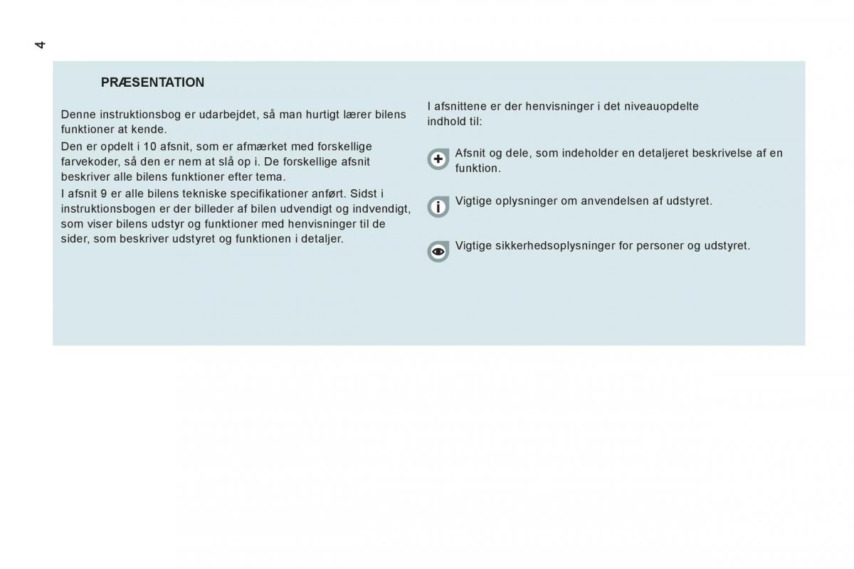 Citroen Jumper II 2 Bilens instruktionsbog / page 6