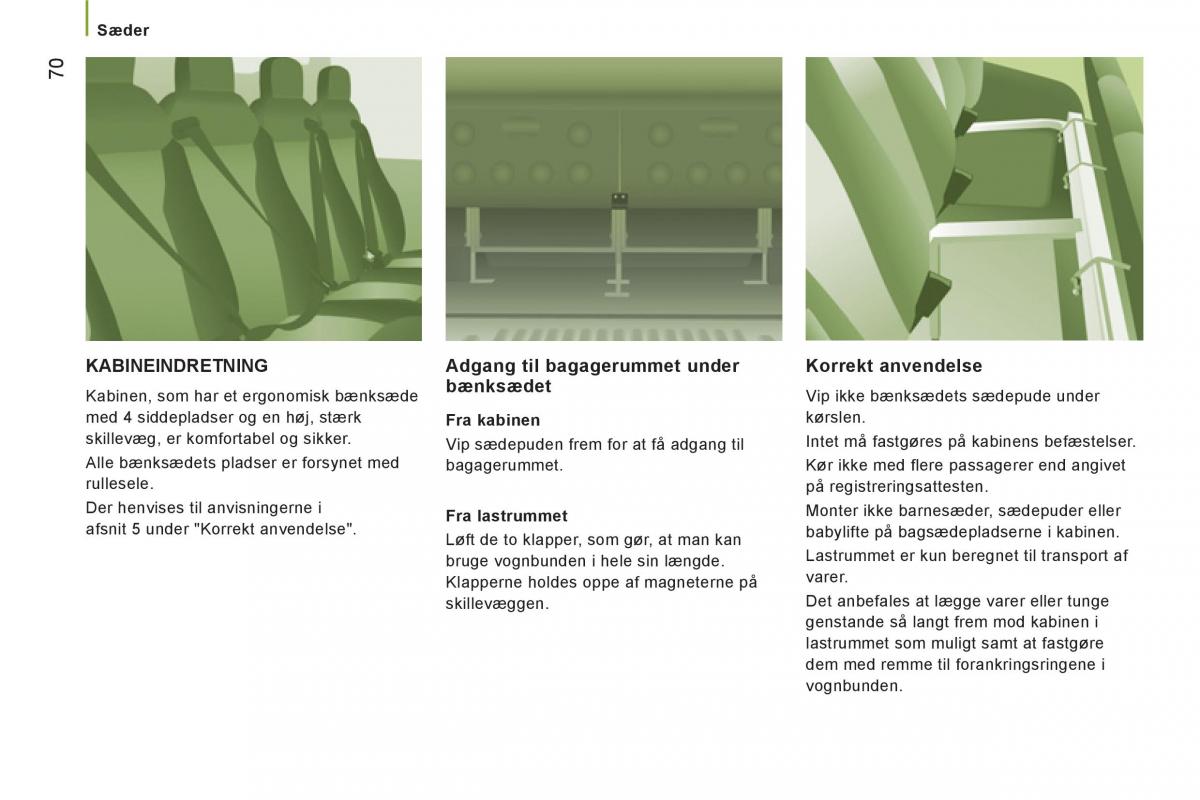 Citroen Jumper II 2 Bilens instruktionsbog / page 72