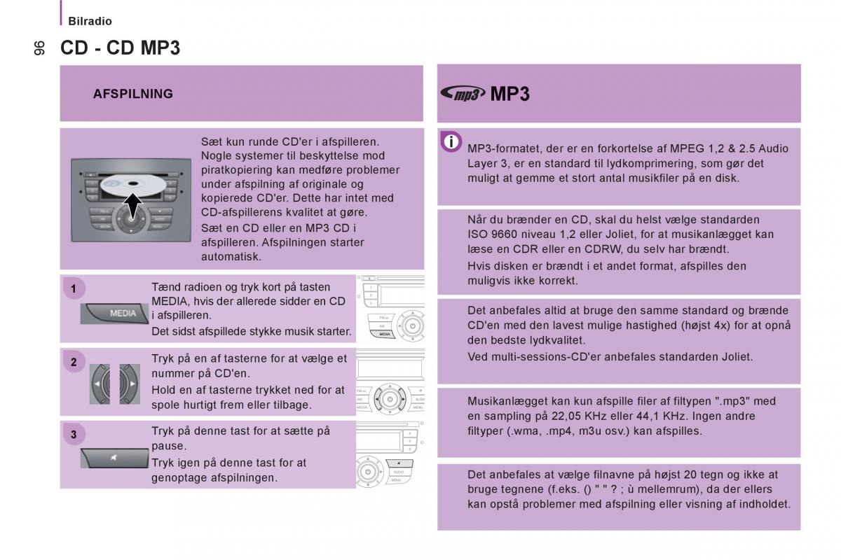 Citroen Jumper II 2 Bilens instruktionsbog / page 98