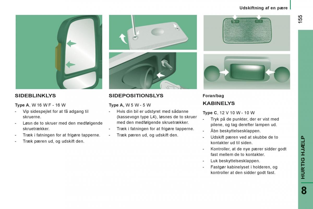 Citroen Jumper II 2 Bilens instruktionsbog / page 157