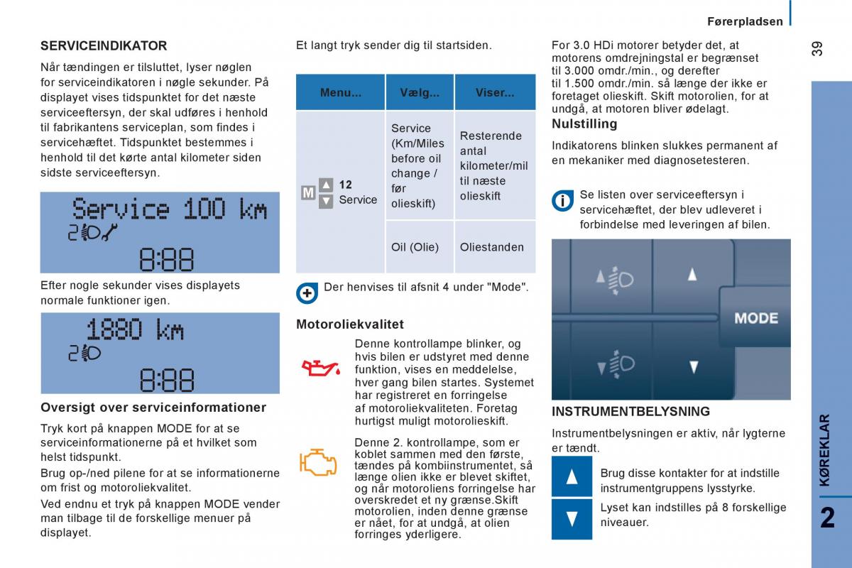 Citroen Jumper II 2 Bilens instruktionsbog / page 41