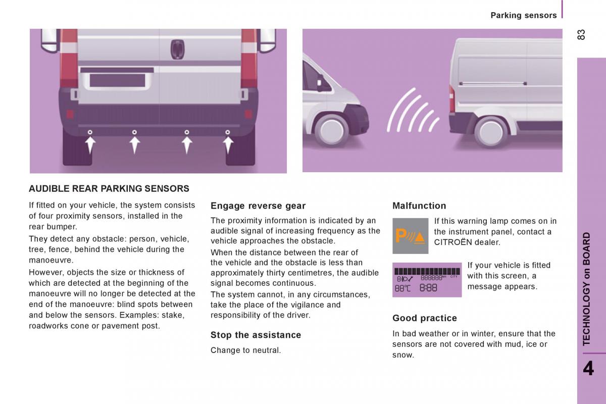 Citroen Jumper II 2 owners manual / page 85