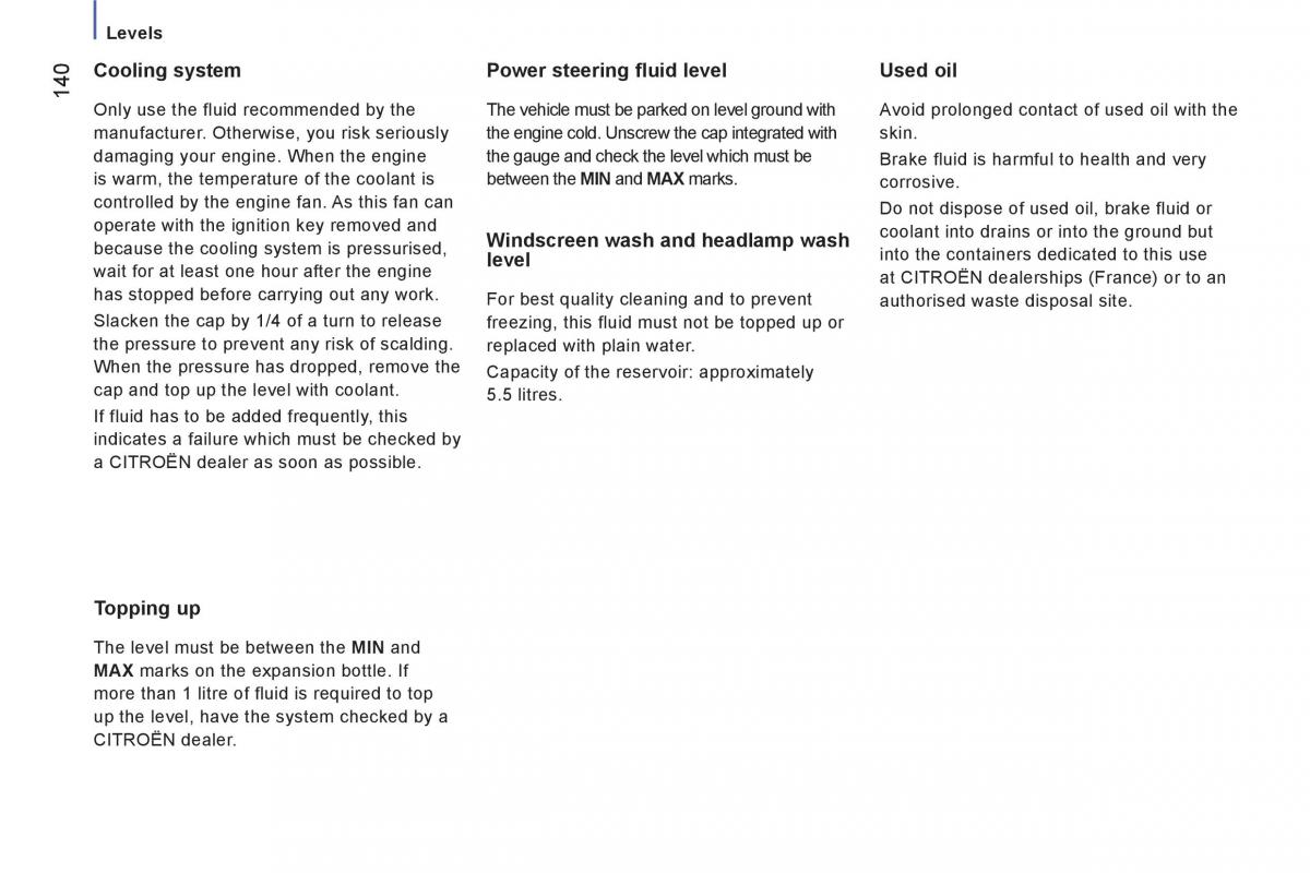 Citroen Jumper II 2 owners manual / page 142