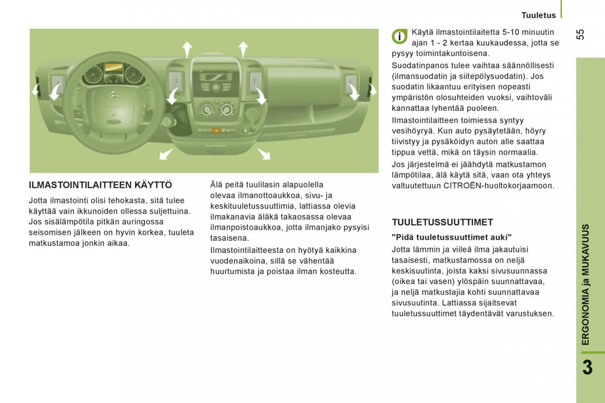 Citroen Jumper II 2 omistajan kasikirja / page 57