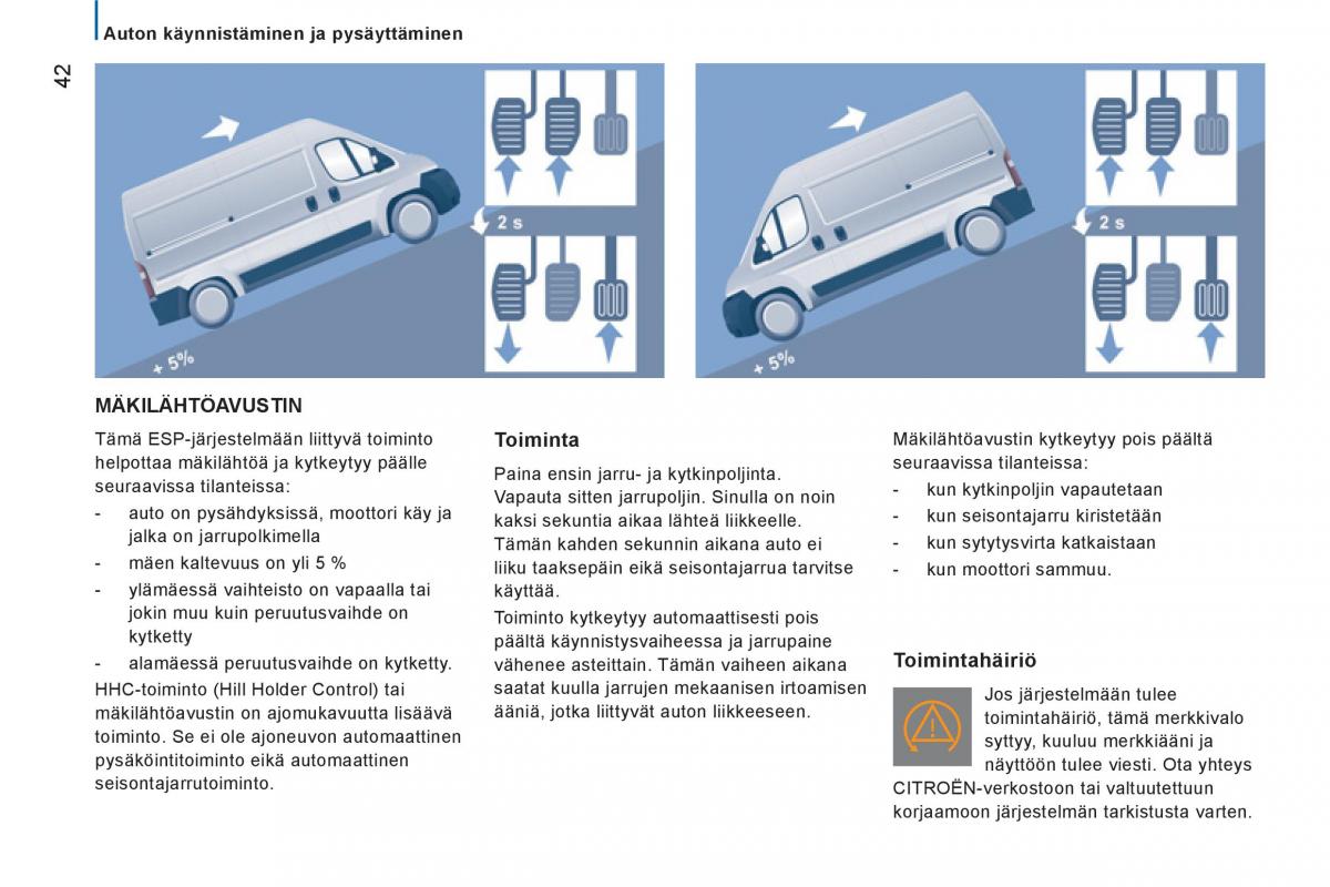 Citroen Jumper II 2 omistajan kasikirja / page 44