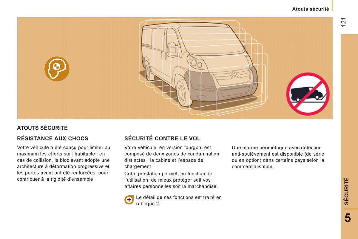 Citroen Jumper II 2 manuel du proprietaire / page 123