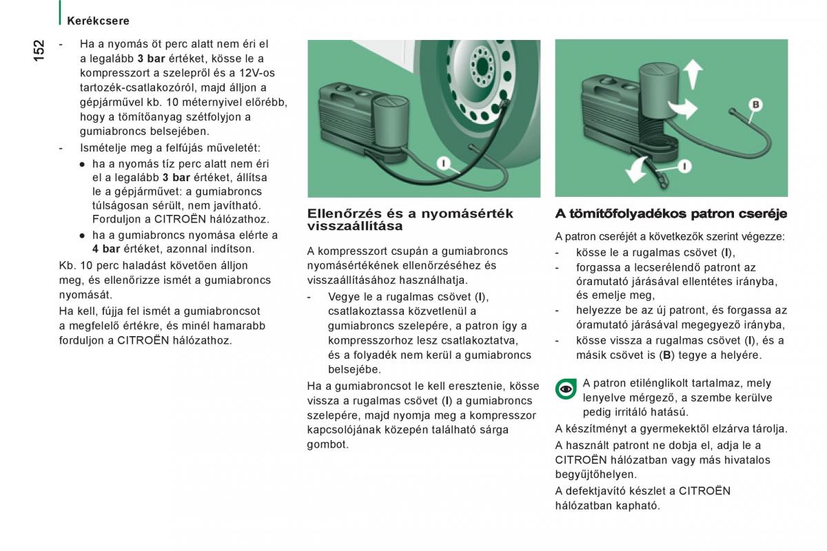 Citroen Jumper II 2 Kezelesi utmutato / page 154