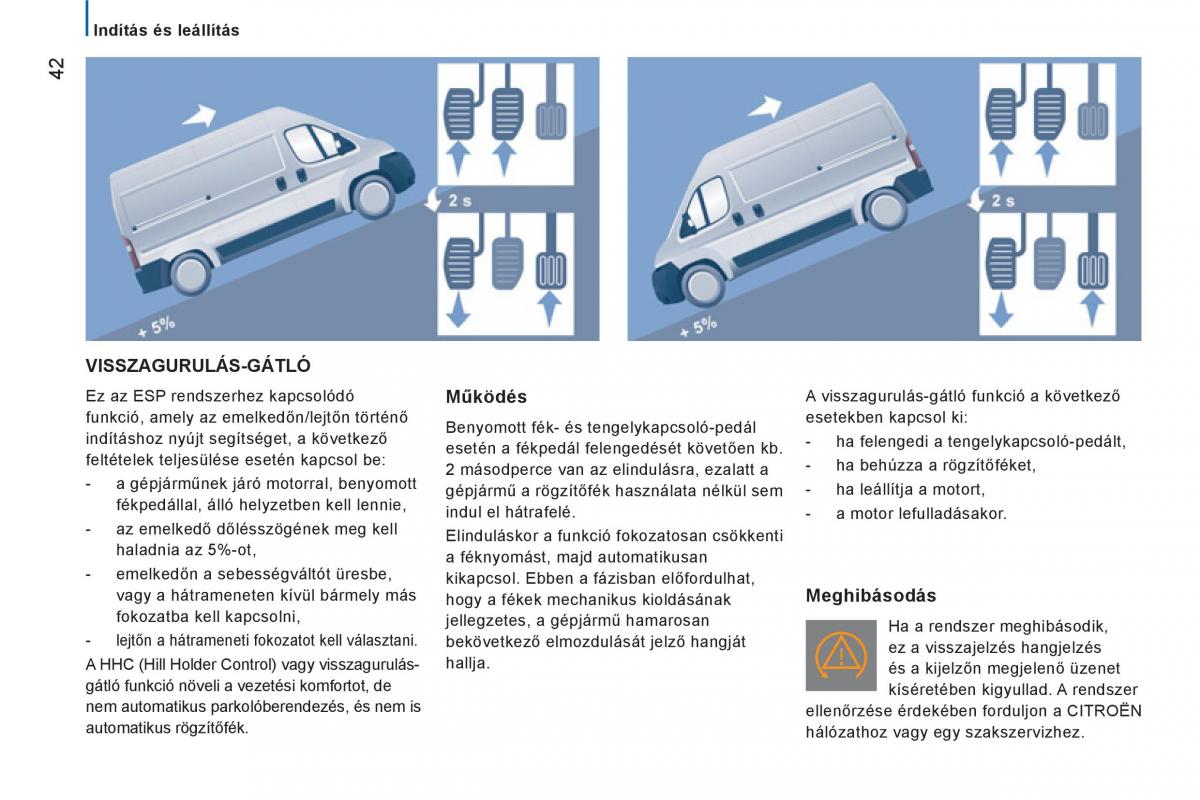 Citroen Jumper II 2 Kezelesi utmutato / page 44