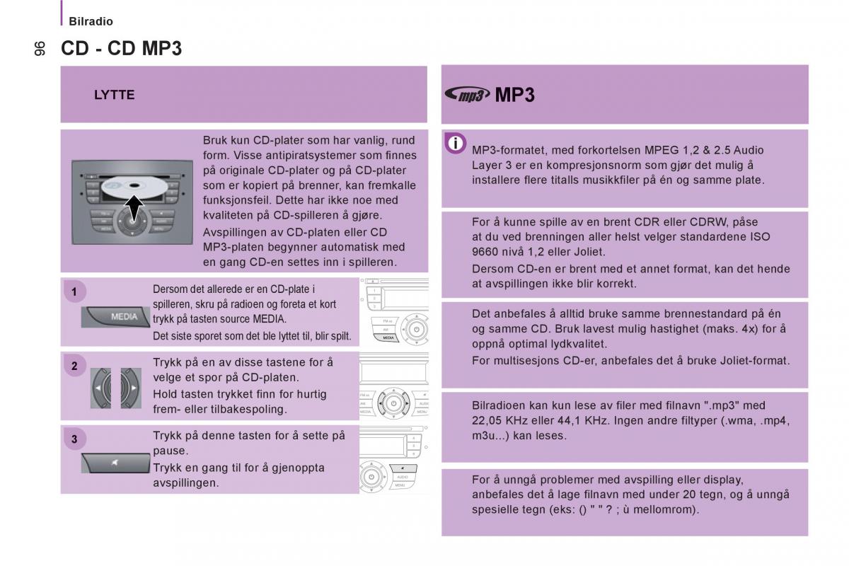 Citroen Jumper II 2 bruksanvisningen / page 98