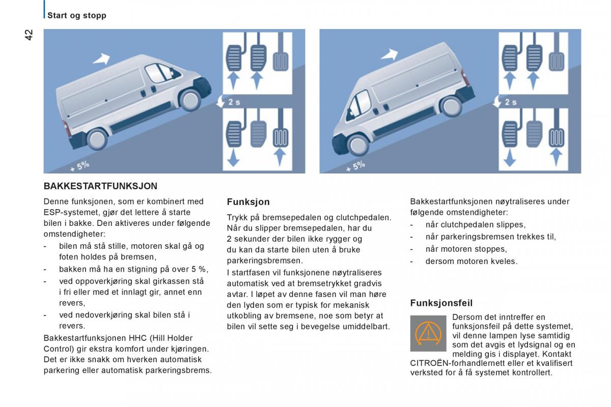 Citroen Jumper II 2 bruksanvisningen / page 44