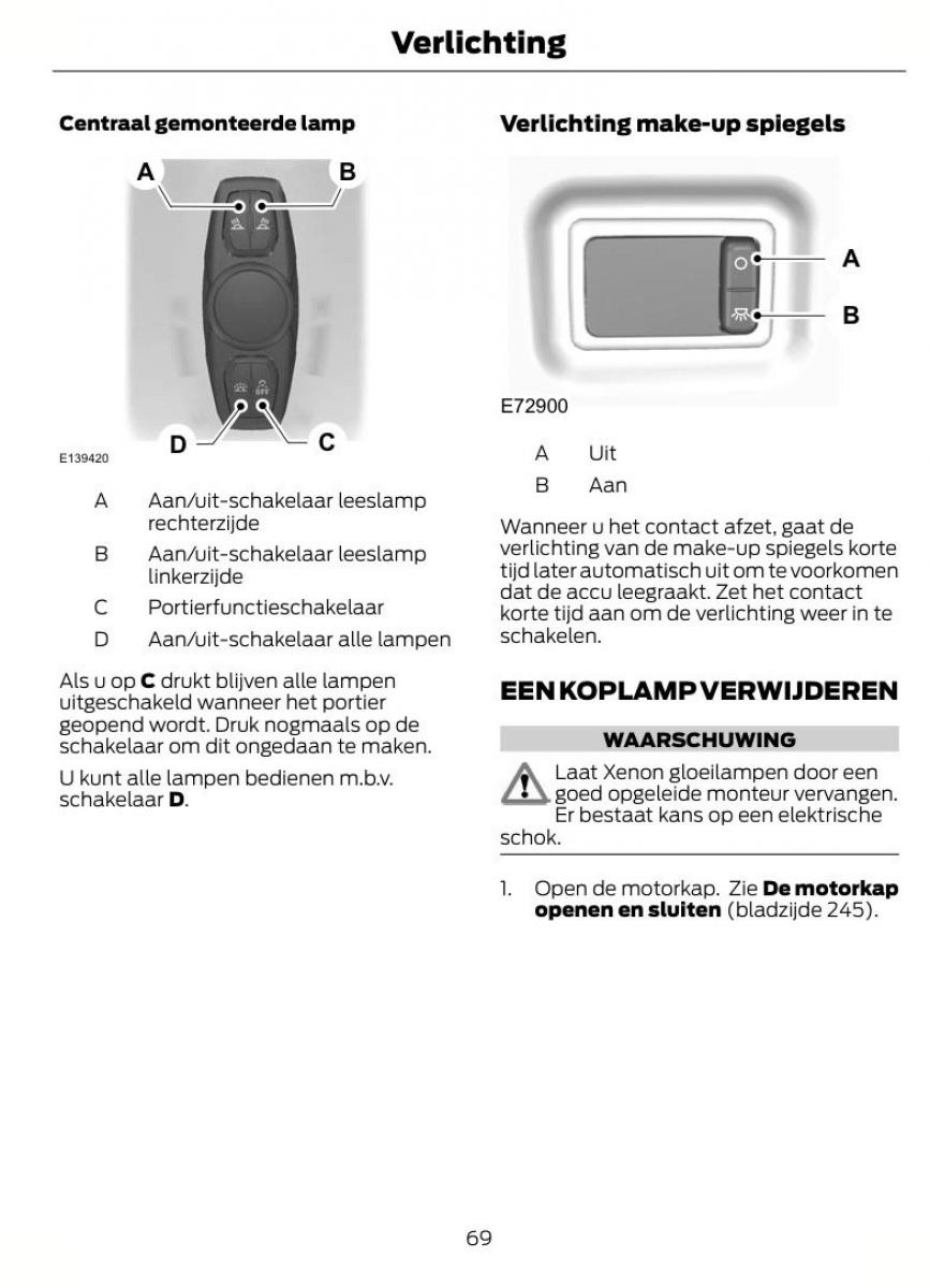 Ford S Max I 1 handleiding / page 72