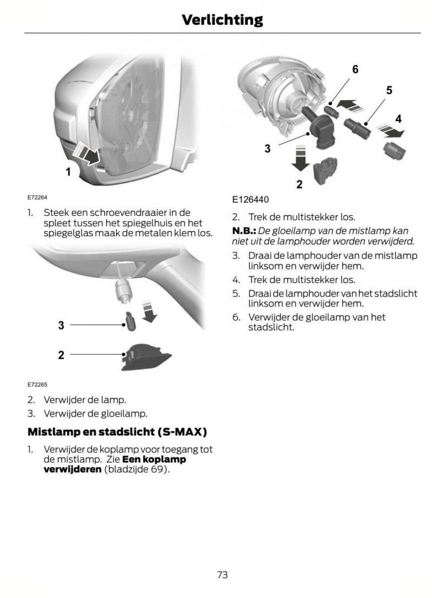 Ford S Max I 1 handleiding / page 76