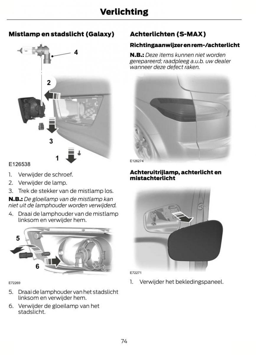 Ford S Max I 1 handleiding / page 77