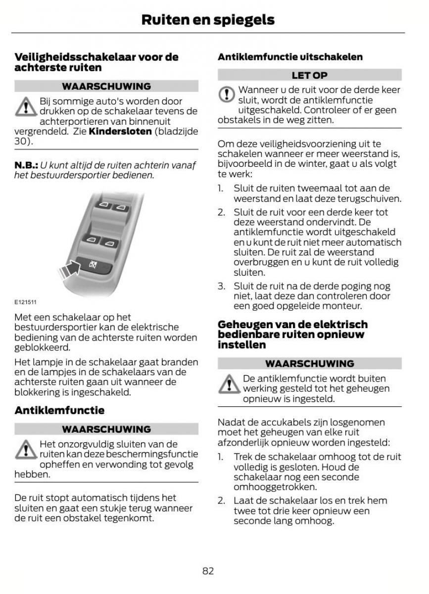 Ford S Max I 1 handleiding / page 85