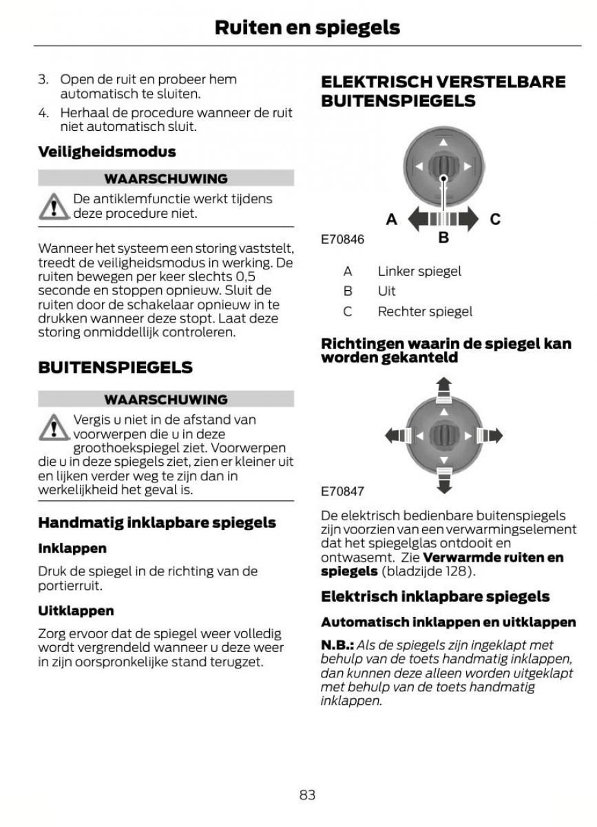 Ford S Max I 1 handleiding / page 86