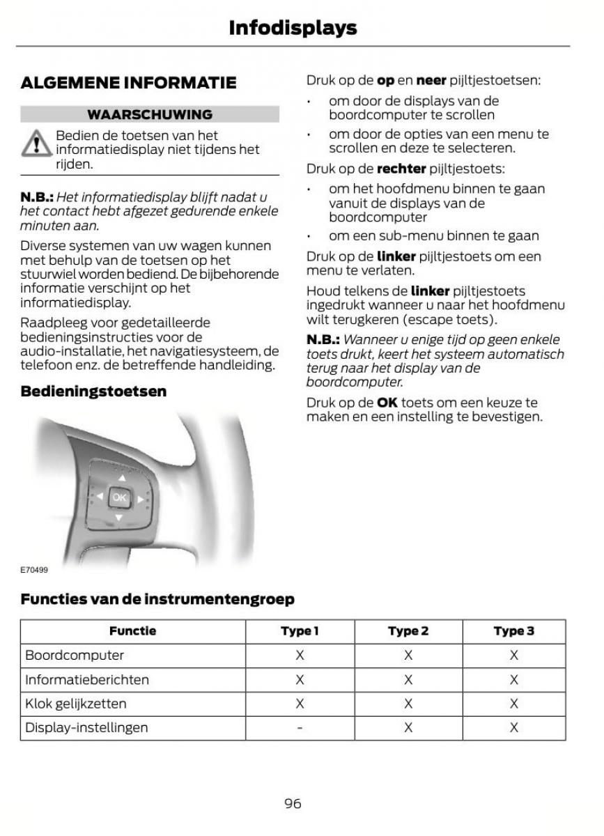 Ford S Max I 1 handleiding / page 99