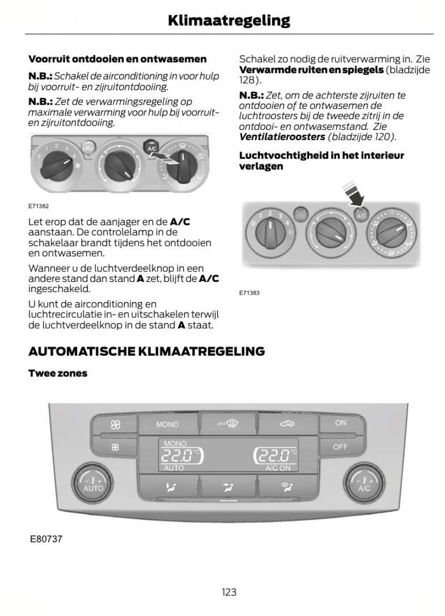 Ford S Max I 1 handleiding / page 126