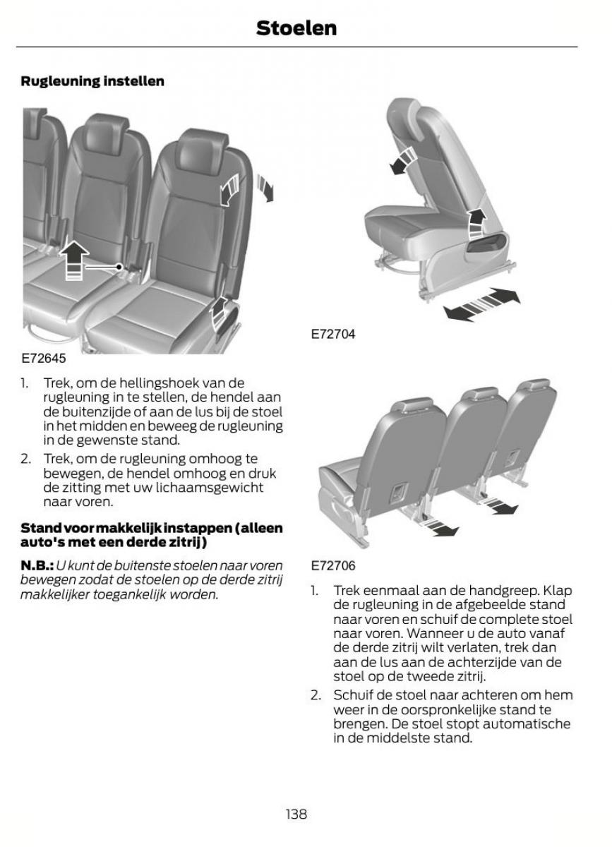 Ford S Max I 1 handleiding / page 141