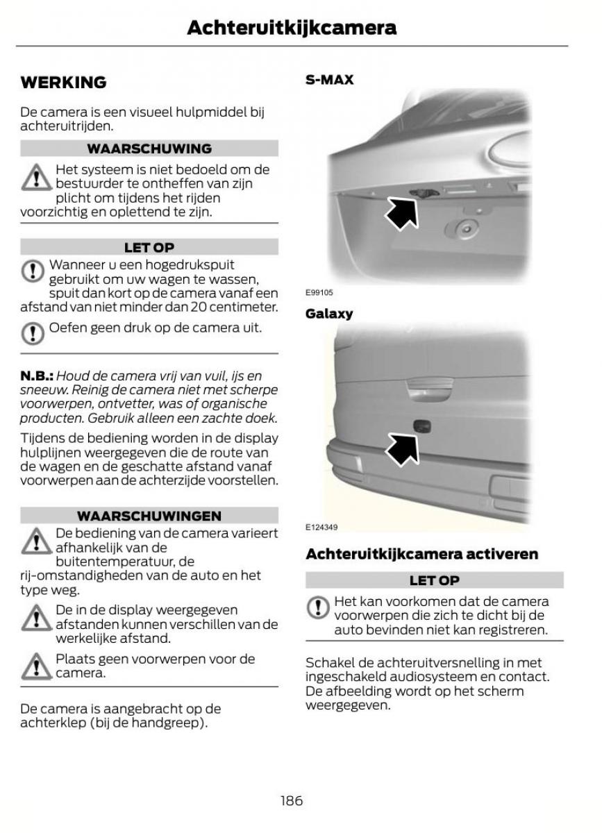 Ford S Max I 1 handleiding / page 189