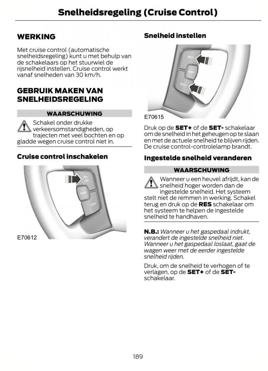 Ford S Max I 1 handleiding / page 192