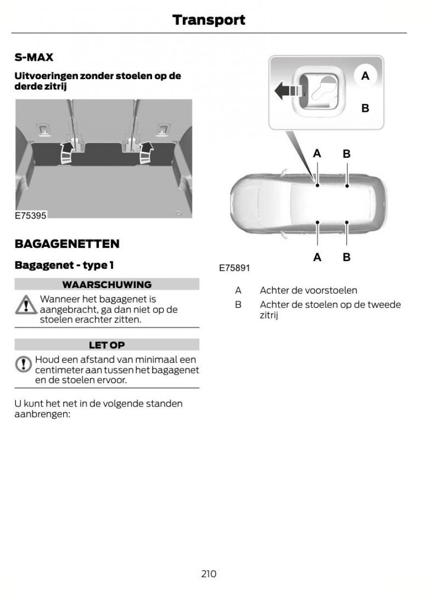 Ford S Max I 1 handleiding / page 213