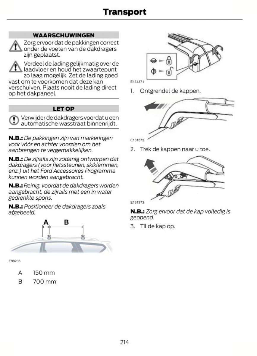 Ford S Max I 1 handleiding / page 217