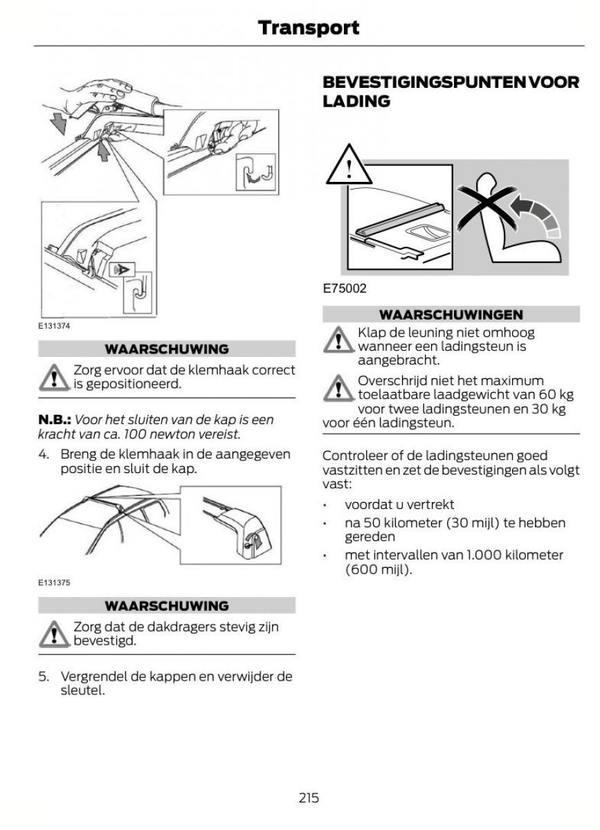 Ford S Max I 1 handleiding / page 218